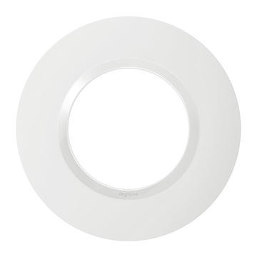 Plaque ronde dooxie 1 poste finition blanc - 600980