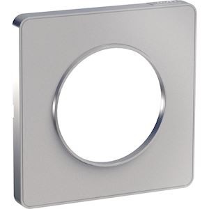 Odace Touch - plaque de finition 1 poste - Alu - S530802 
