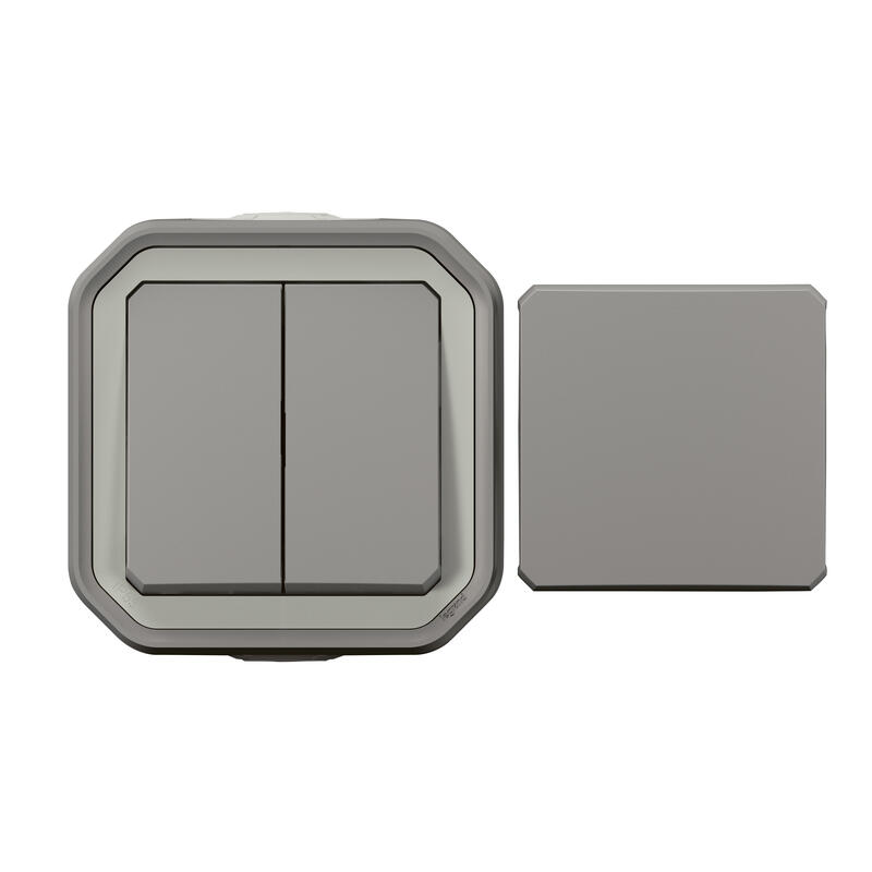 Transformeur réversible Plexo complet saillie gris - 069719L