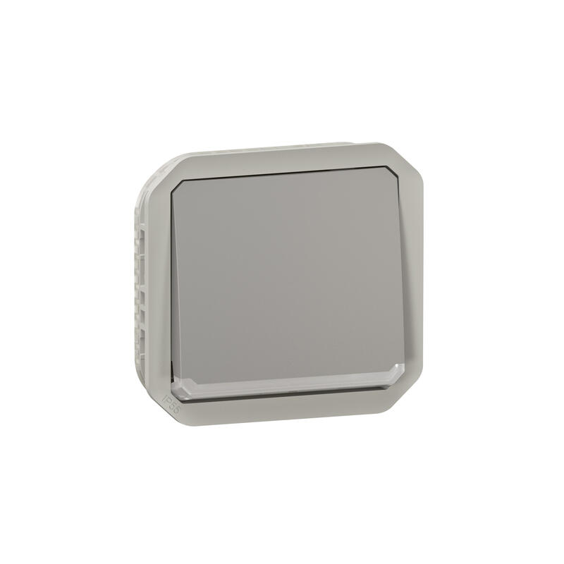 Interrupteur ou va-et-vient lumineux 10AX 250V Plexo composable gris - 069513L
