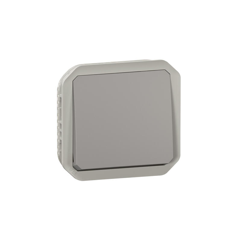 Poussoir NO Plexo composable gris - 069540L