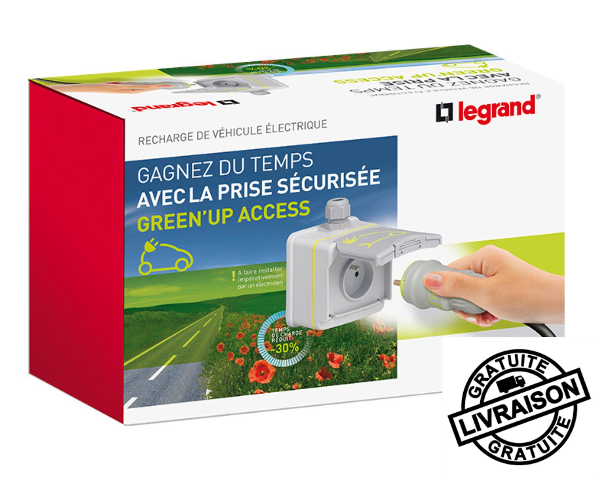 Prêt à poser Green'up Access pour véhicule électrique - 090476 - Legrand