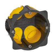 Boîte d'encastrement monoposte Eco Batibox - 1 poste Ø67mm - profondeur 40mm - Legrand - 080021L