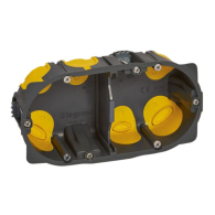 Boîte d'encastrement multipostes Eco Batibox 2 postes - profondeur 40mm - Legrand - 080022L