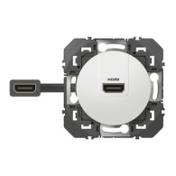 Prise HDMI pré-connectorisée dooxie finition blanc - 600385