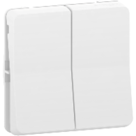 Mureva Styl - Double va et vient - composable - IP55 - IK08 - blanc - MUR39022