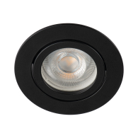 Spot LED encastrable à équiper GU10 noir