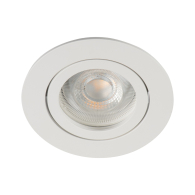 Spot LED encastrable à équiper GU10 blanc