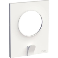 Odace Styl Pratic, plaque Blanc avec crochet multi-usage 1 poste - S520722