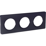 Plaque Anthracite Odace Touch 3 postes horiz. ou vert. entraxe 71mm - S540806