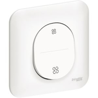 Ovalis - bouton poussoir pour VMC - 2 vitesses - S260236