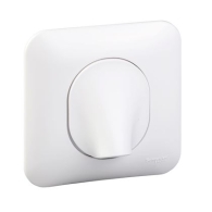 Ovalis - sortie de cable - 16A - 2 connecteurs - fixation vis - blanc - S260662