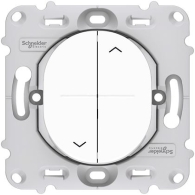Ovalis - interrupteur 2 boutons pour volet roulant - fix. par vis - S261208