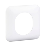 Ovalis - Plaque de finition blanche (RAL9003) - 1 poste - S260702