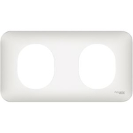 Ovalis - plaque de finition - 2 postes horizontal - S260704