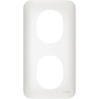 Ovalis - plaque de finition - 2 postes vertical - entraxe 71mm - S260724