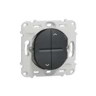 Ovalis - interrupteur 2 boutons pour volet roulant - fix. par vis -Anthracite  - S461208