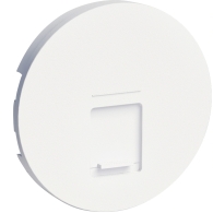 Odace Blanc, enjoliveur seul prise RJ45 simple  - S520671