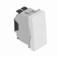 Permutateur - 1 module - 10AX 250V - blanc