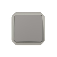 Poussoir NO-NF Plexo composable gris - 069541L