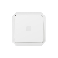 Interrupteur temporisé lumineux Plexo composable blanc - 069604L