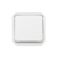 Interrupteur ou va-et-vient lumineux 10AX 250V Plexo composable blanc - 069613L