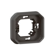 Support plaque encastré 1 poste Plexo anthracite - 069606L