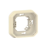 Support plaque encastré 1 poste Plexo sable - 069890L