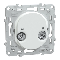 Ovalis - prise TV/R - Blanc - S320451