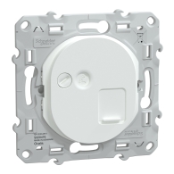 Ovalis - prise RJ45 - cat.6 STP - réseaux VDI - grade 3 - Blanc - S320476