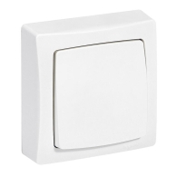 Poussoir 6A Appareillage saillie complet - blanc - 086006