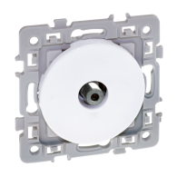 SQUARE Prise TV avec griffes blanc Eur'ohm - 60267