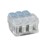 Boites de 30 bornes à levier 3 entrées pour fils de section 0,2 à 6 mm² - Eur'ohm - 70083