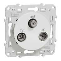 Odace - Prise TV/FM/SAT - blanc - S520461 - Schneider Electric