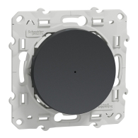 Wiser Odace - bouton poussoir - 10A - zigbee - anthracite