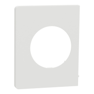 Plaque de finition Odace Architecte latérale couleur Blanc craie - Schneider Electric - S920800