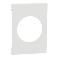 Plaque de finition Odace Architecte centrale couleur Blanc craie - Schneider Electric - S920801