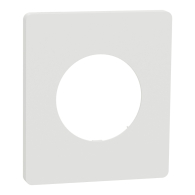 Plaque de finition Odace Architecte 1 poste couleur Blanc craie - Schneider Electric - S920802