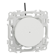 Va - et - vient ou poussoir lumineux LED avec griffes Odace 10AX Blanc craie - Schneider Electric - S925263