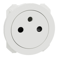 Enjoliveur seul pour prise affleurante Odace Blanc craie - Schneider Electric - S929050