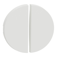 Enjoliveur seul - pour Odace double va - et - vient ou poussoir Blanc craie - Schneider Electric - S929210