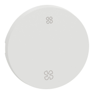 Enjoliveur seul pour va-et-vient ou poussoir VMC Odace Blanc craie - Schneider Electric - S929235