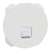 Enjoliveur seul pour prise RJ45 Odace Blanc craie - Schneider Electric - S929470