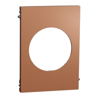 Plaque de finition Odace Architecte centrale effet Cuivre - Schneider Electric - S931801