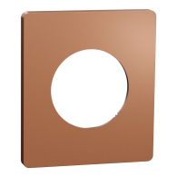 plaque de finition Odace Architecte 1 poste effet Cuivre - Schneider Electric - S931802