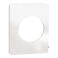 Plaque de finition Odace Architecte latérale Blanc émaillé - Schneider Electric - S934800