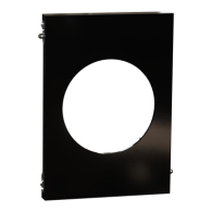 Plaque de finition Odace Architecte centrale Noir émaillé - Schneider Electric - S935801