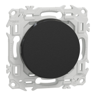 Va - et - vient ou poussoir Odace 10AX Noir onyx - Schneider Electric - S940204