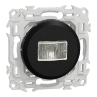 Détecteur présence et mouvement Odace 3 fils avec neutre Noir onyx - Schneider Electric - S940526