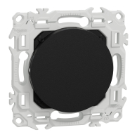 Obturateur pré-perçage pour sortie de câble Odace Noir onyx - Schneider Electric - S940666